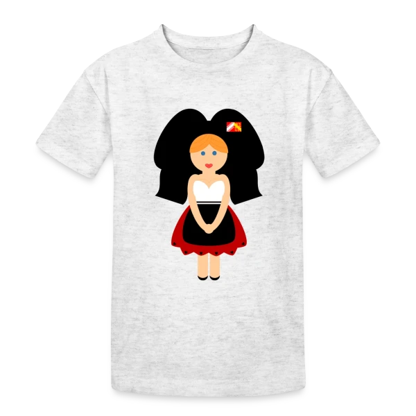 Petite Alsacienne Mignonne sur T-shirt coton épais ado