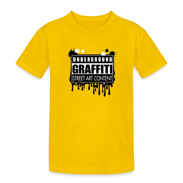Graffitis Urbains Underground sur T-shirt coton épais ado