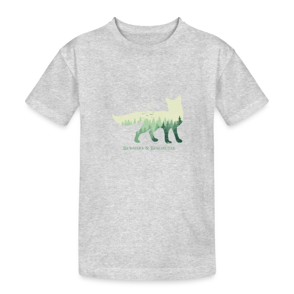 Renard Forêt Mystique sur T-shirt coton épais ado