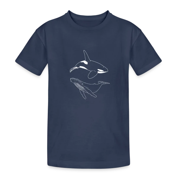 Vagues de l'Océan sur T-shirt coton épais ado