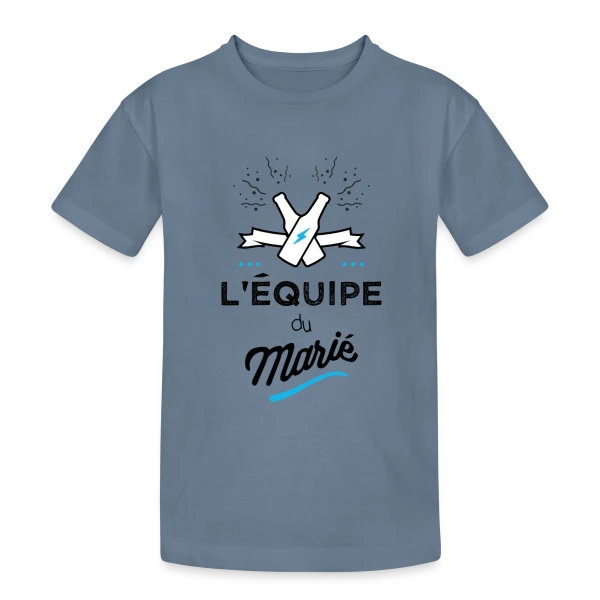 EVG L'Équipe du Marié sur T-shirt coton épais ado