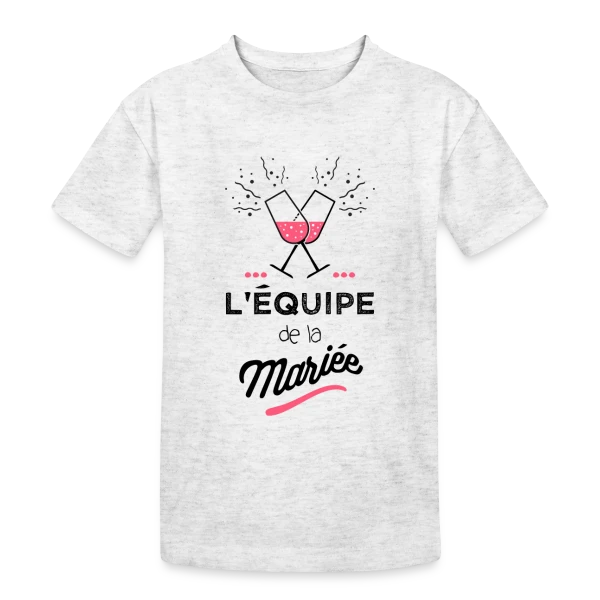 "Équipe de la Mariée" | EVJF sur T-shirt coton épais ado