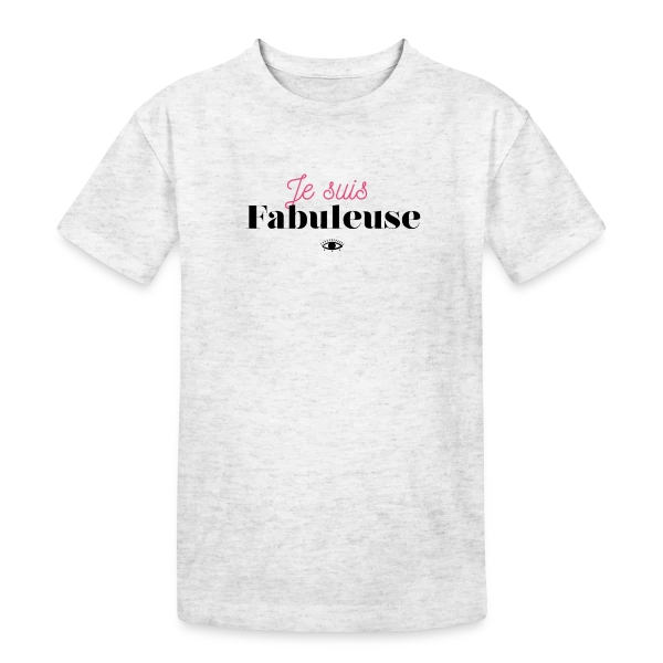 "Je suis fabuleuse" - Affirmez votre éclat sur T-shirt coton épais ado