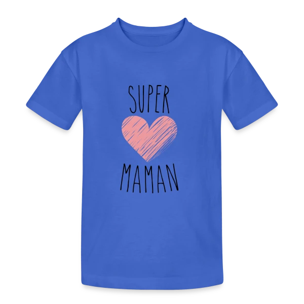 Super Maman : Le T-shirt Indispensable pour votre Héroïne sur T-shirt coton épais ado