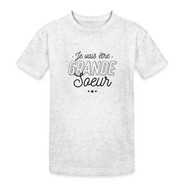 Future Grande Sœur : Annonce de Joie sur T-shirt coton épais ado