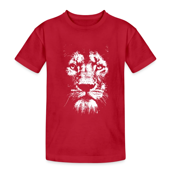 Lyon Écriture Élégante Blanche sur T-shirt coton épais ado