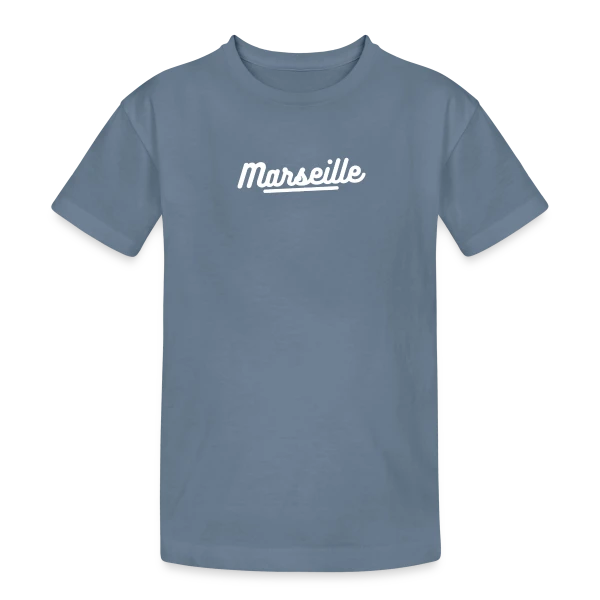 Marseille Design Épuré sur T-shirt coton épais ado