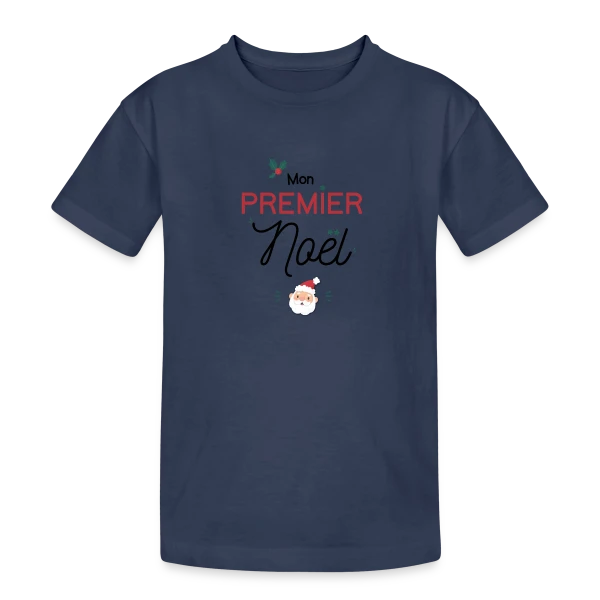 Mon Premier Noël sur T-shirt coton épais ado
