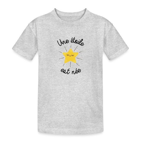 Une Étoile est Née sur T-shirt coton épais ado