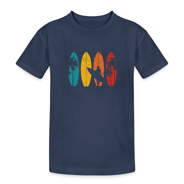 Surfeur Vintage | Cadeau Rétro sur T-shirt coton épais ado