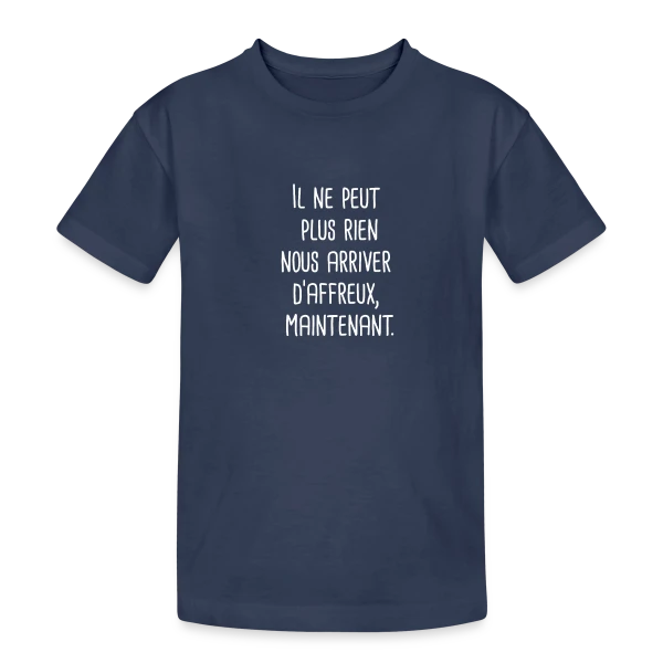 Parodie Films d'Horreur sur T-shirt coton épais ado