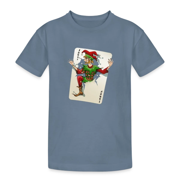 Joker Carte à Jouer sur T-shirt coton épais ado