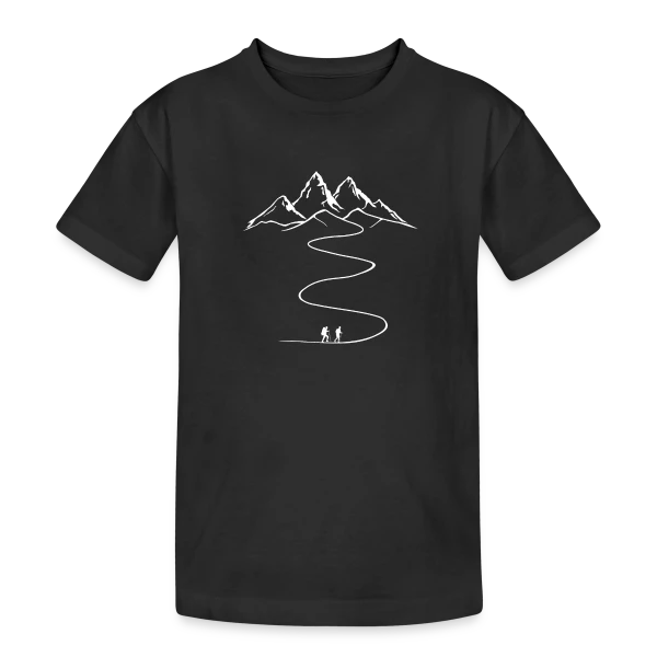 Randonnée Montagne: L'Aventure Ne Fait Que Commencer! sur T-shirt coton épais ado