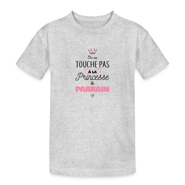 Ma Princesse de Parrain sur T-shirt coton épais ado