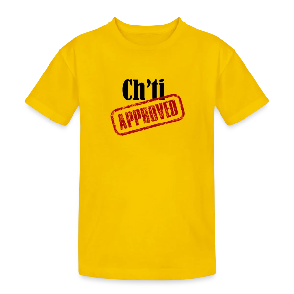 Ch'ti Approved sur T-shirt coton épais ado