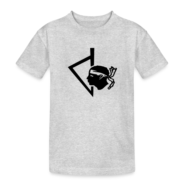 Tête de Maure Corse Classique sur T-shirt coton épais ado