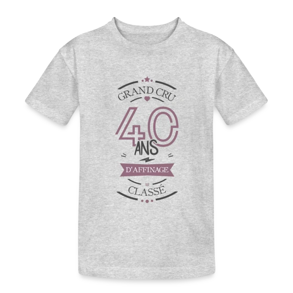 40 Ans d'Affinage : T-shirt Humour Anniversaire sur T-shirt coton épais ado
