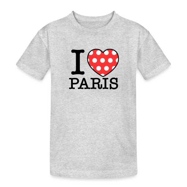 J'aime Paris Pois sur T-shirt coton épais ado