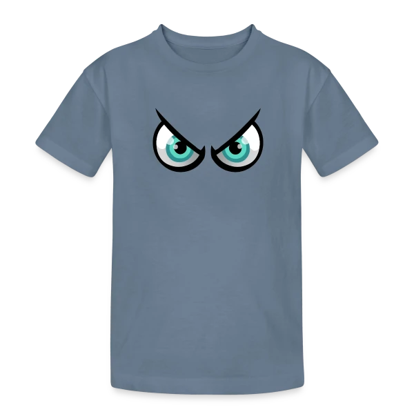 Yeux Cartoon Enervés : En Mode Pas Content sur T-shirt coton épais ado