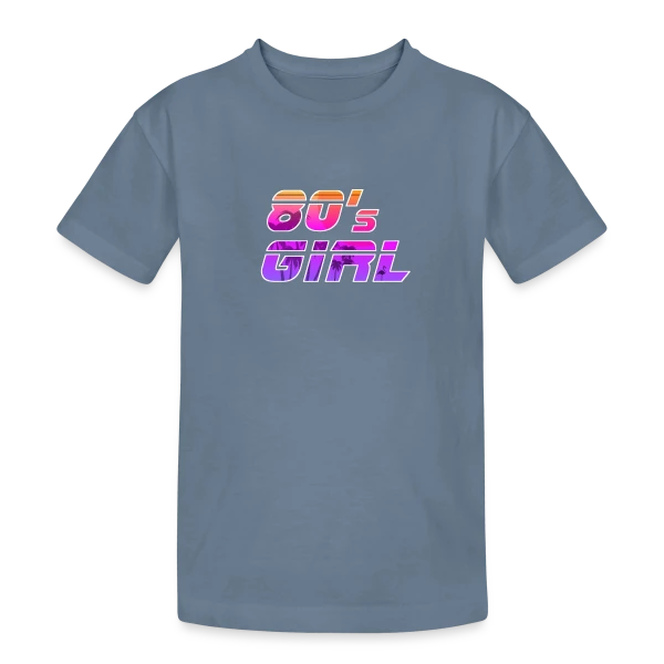 Fille Années 80 Tropicale sur T-shirt coton épais ado