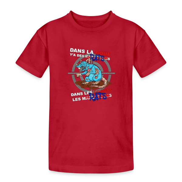 Rat des Égouts Zombie sur T-shirt coton épais ado