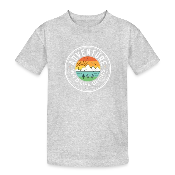 Lever de Soleil Montagneux sur T-shirt coton épais ado