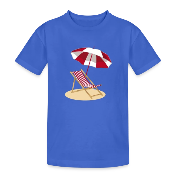 Évasion Plage & Soleil sur T-shirt coton épais ado