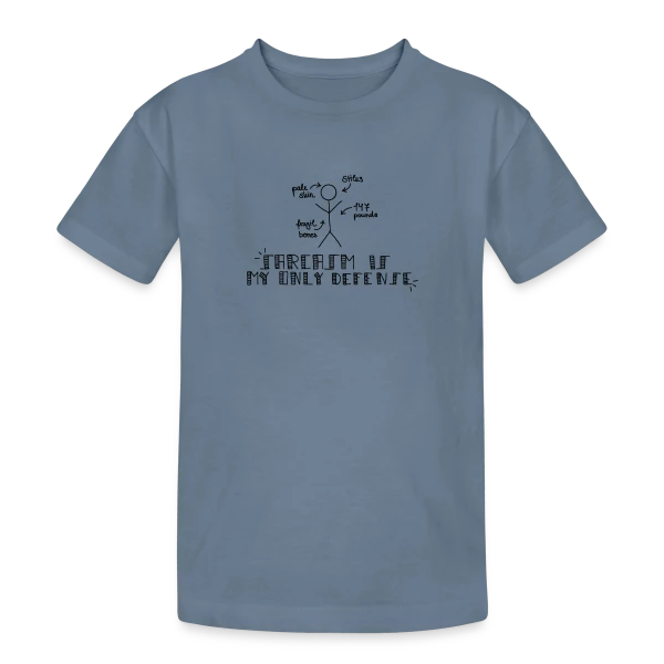 Sarcasme Ma Seule Défense sur T-shirt coton épais ado