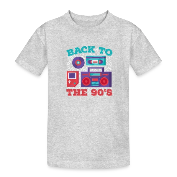Icônes Rétro Années 90 sur T-shirt coton épais ado