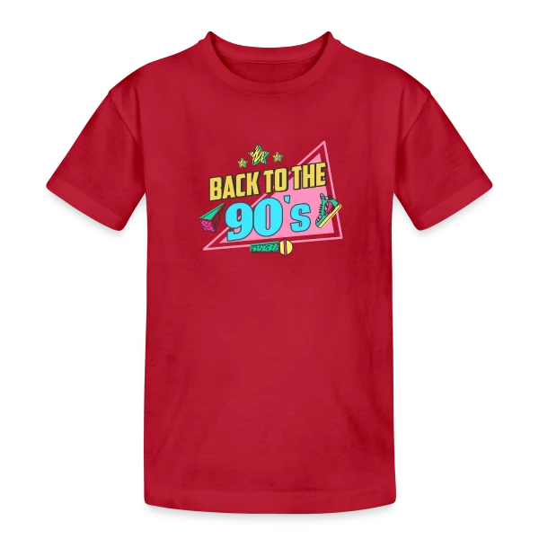 Retour aux Années 90 Funky sur T-shirt coton épais ado