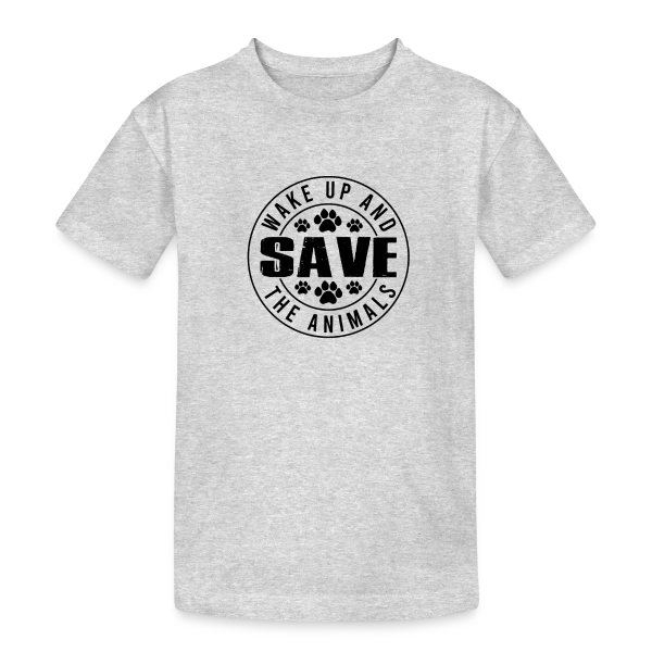 Sauvons les Animaux sur T-shirt coton épais ado