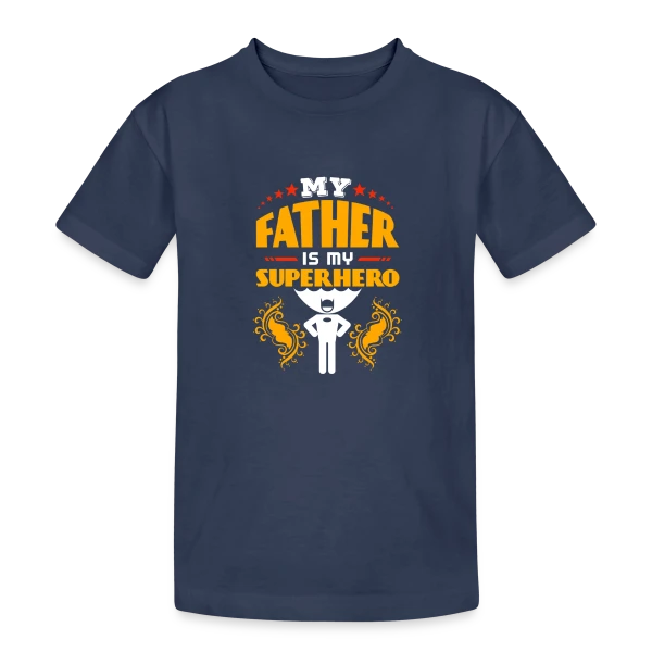 Super Papa Exceptionnel - Cadeau Fête des Pères sur T-shirt coton épais ado