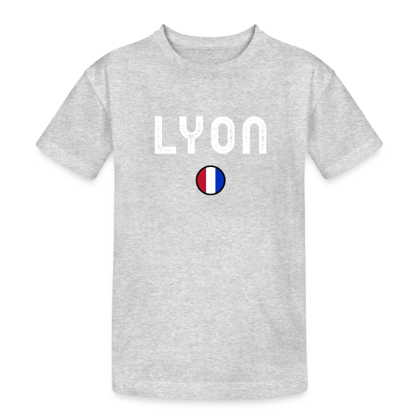Drapeau Français Rond sur T-shirt coton épais ado
