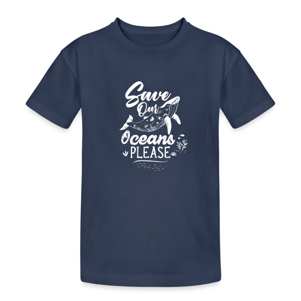 Sauvons Nos Océans sur T-shirt coton épais ado