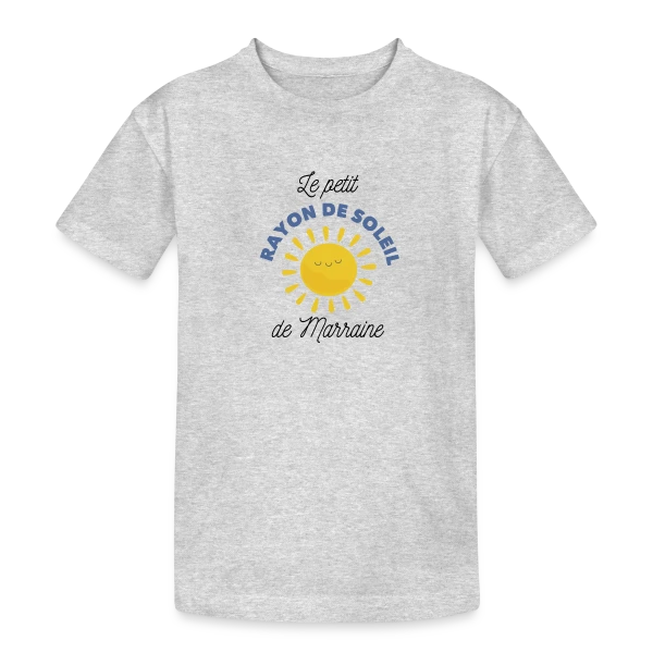 Marraine : Mon Rayon de Soleil sur T-shirt coton épais ado