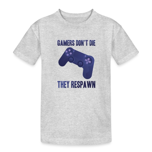 Univers Gaming : Manette et Esprit Geek sur T-shirt coton épais ado