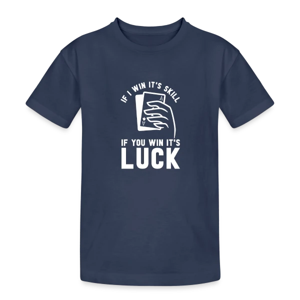Maître du Poker : Texas Hold'em sur T-shirt coton épais ado