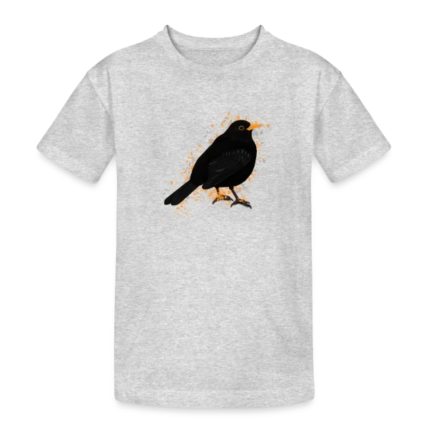 Merle Noir Taches sur T-shirt coton épais ado