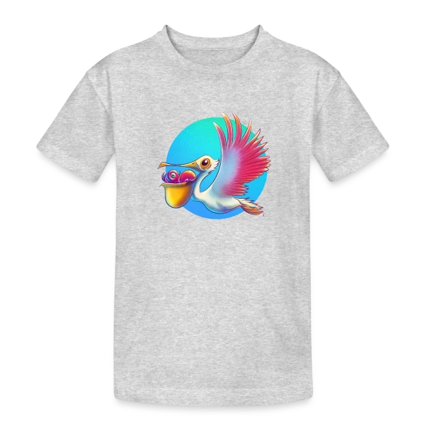 Pélican Livreur de Bébés Poulpes sur T-shirt coton épais ado