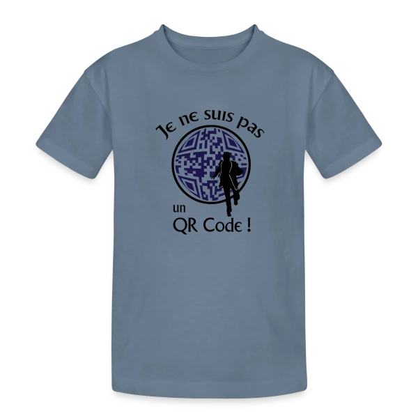 Je ne suis pas un QR Code sur T-shirt coton épais ado