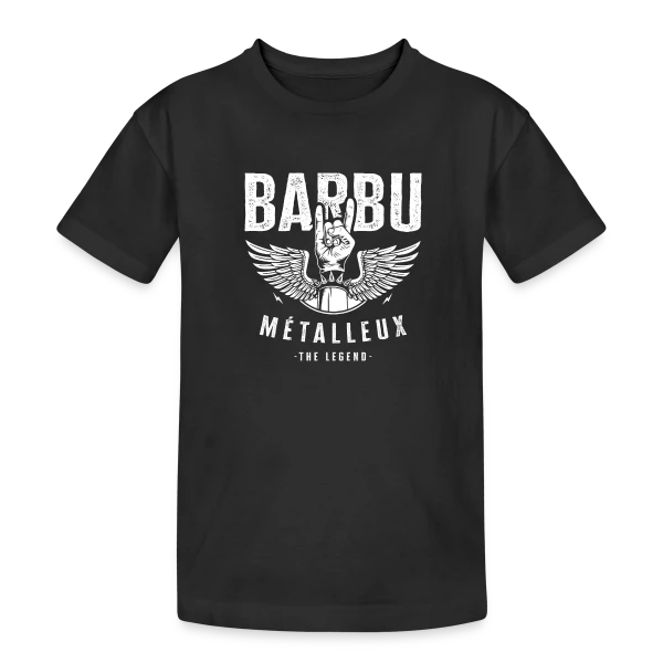 Barbu Métalleux : La Légende sur T-shirt coton épais ado