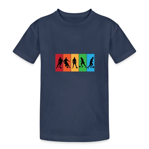 Passion Football : Joueurs et Compétitions sur T-shirt coton épais ado