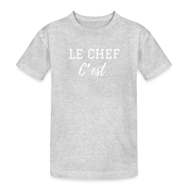 Motif Personnalisé : Mon Prénom en Cuisine sur T-shirt coton épais ado