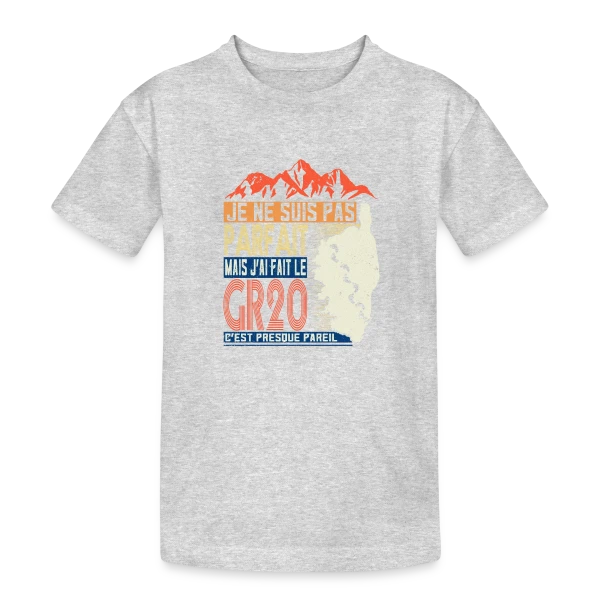 GR20 Fierté Randonneur sur T-shirt coton épais ado
