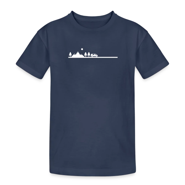 Aventure Van Life Paysage sur T-shirt coton épais ado