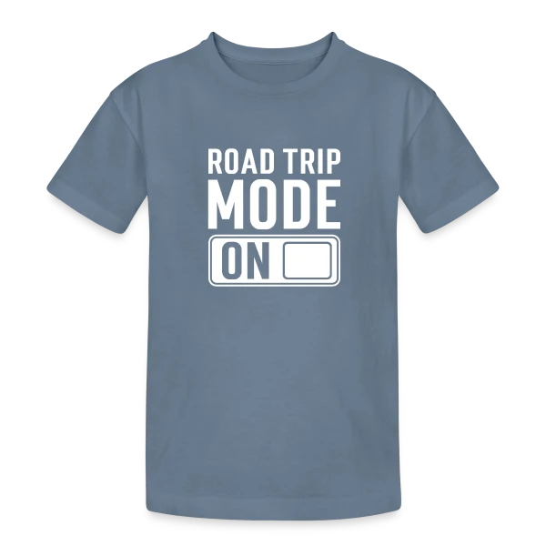 Citation Roadtrip Aventure sur T-shirt coton épais ado