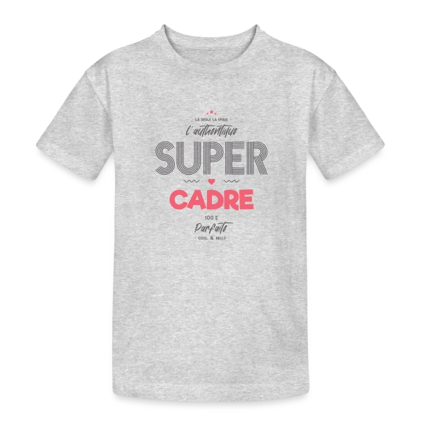 L'Authentique Super Cadre sur T-shirt coton épais ado