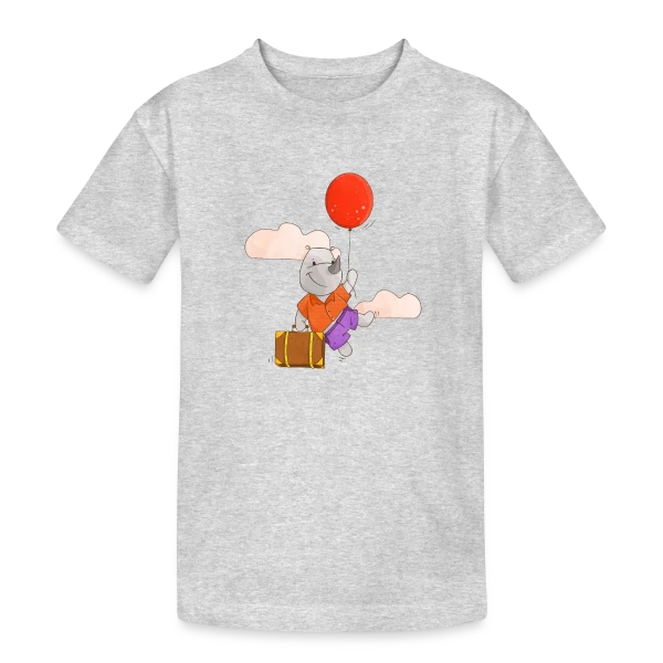 Rhinocéros Volant Ballon sur T-shirt coton épais ado