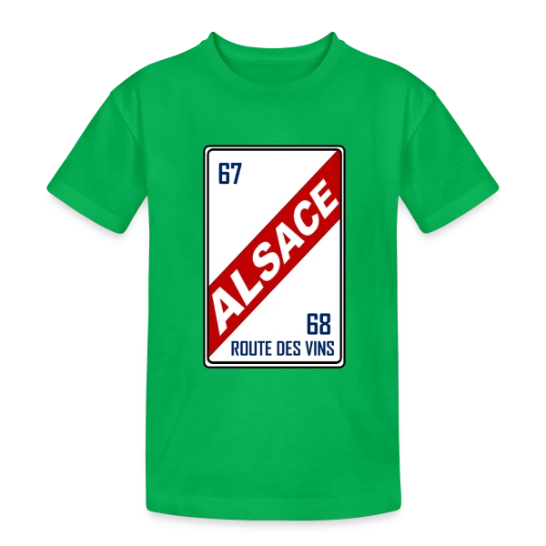 Humour 'Licence Alsace' - Saveurs Régionales sur T-shirt coton épais ado