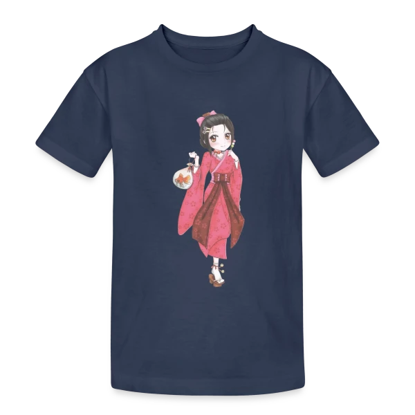 L'Univers des Mangas Japonais sur T-shirt coton épais ado